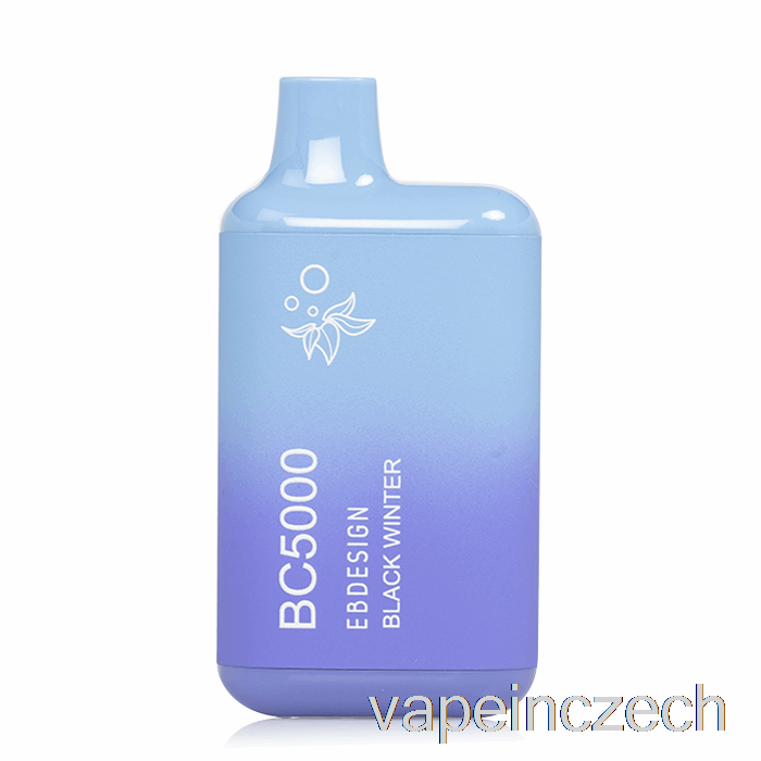 Jednorázové černé Zimní Vape Pero Bc5000